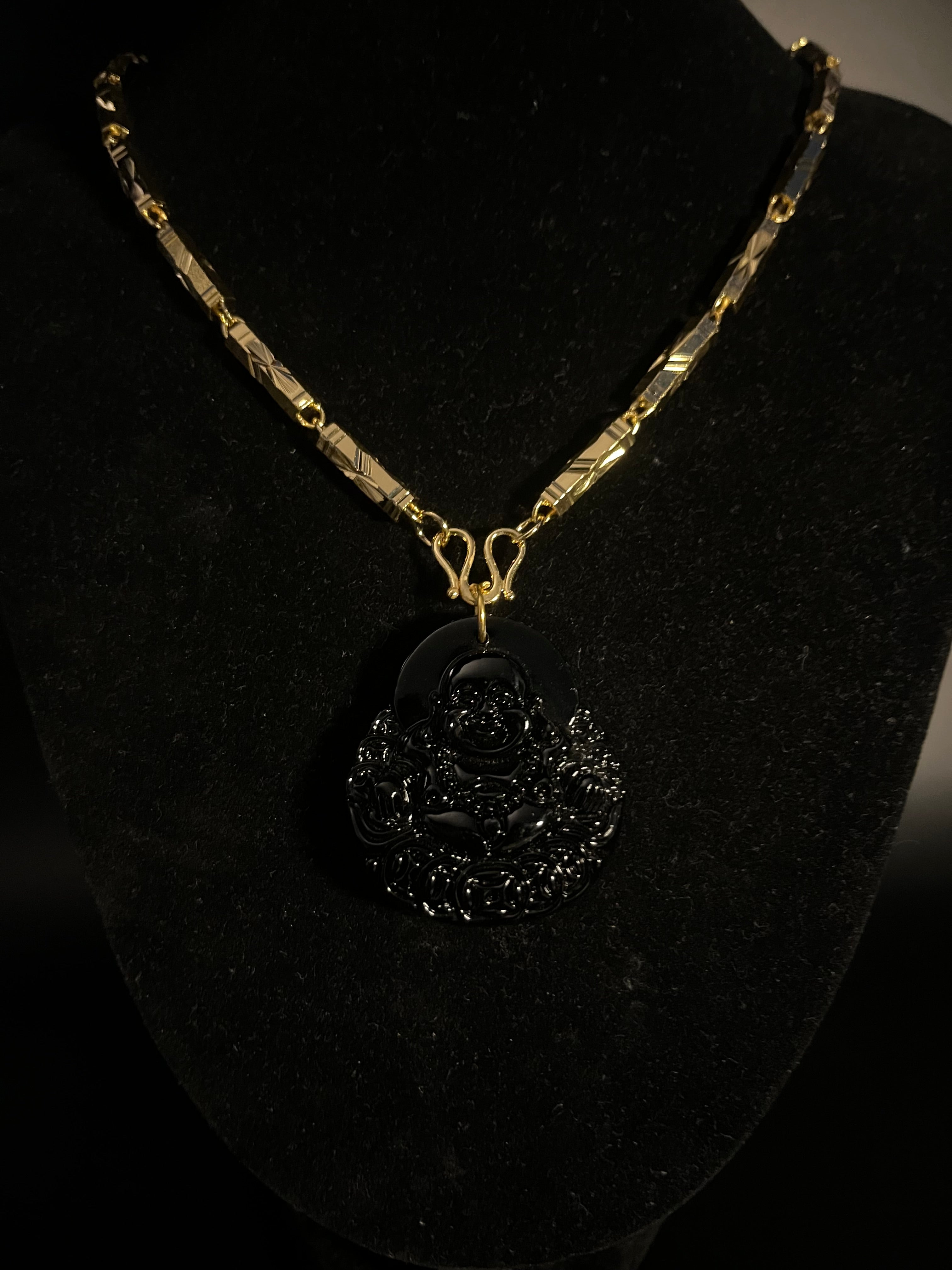 BLACK JADE BUDDHA + V1 CHAIN