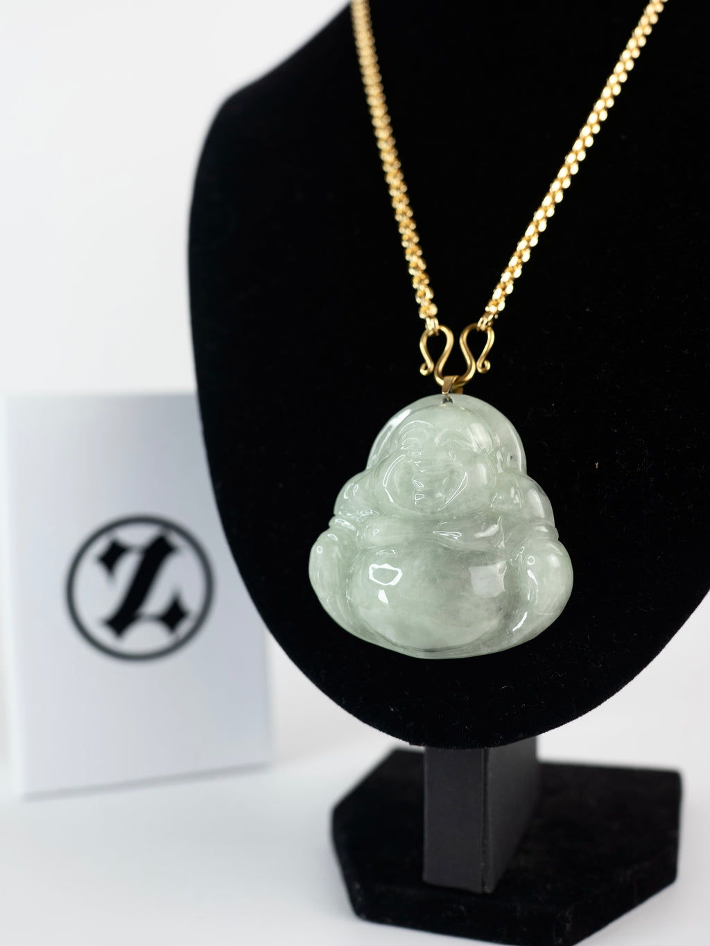 ( PENDANT ) WHITE JADE JUMBO BUDDHA