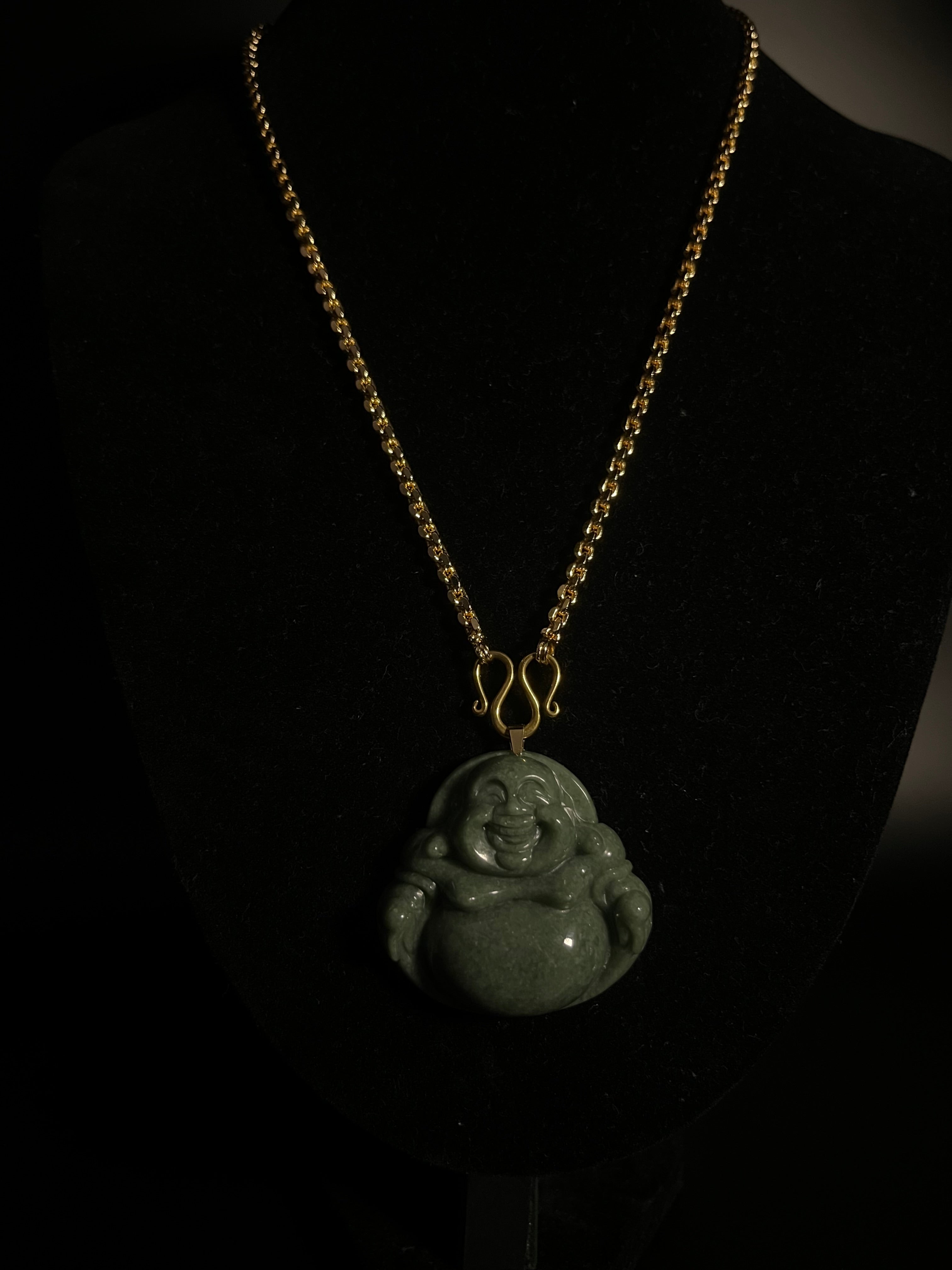 ( PENDANT ) NEW JADE BUDDHA