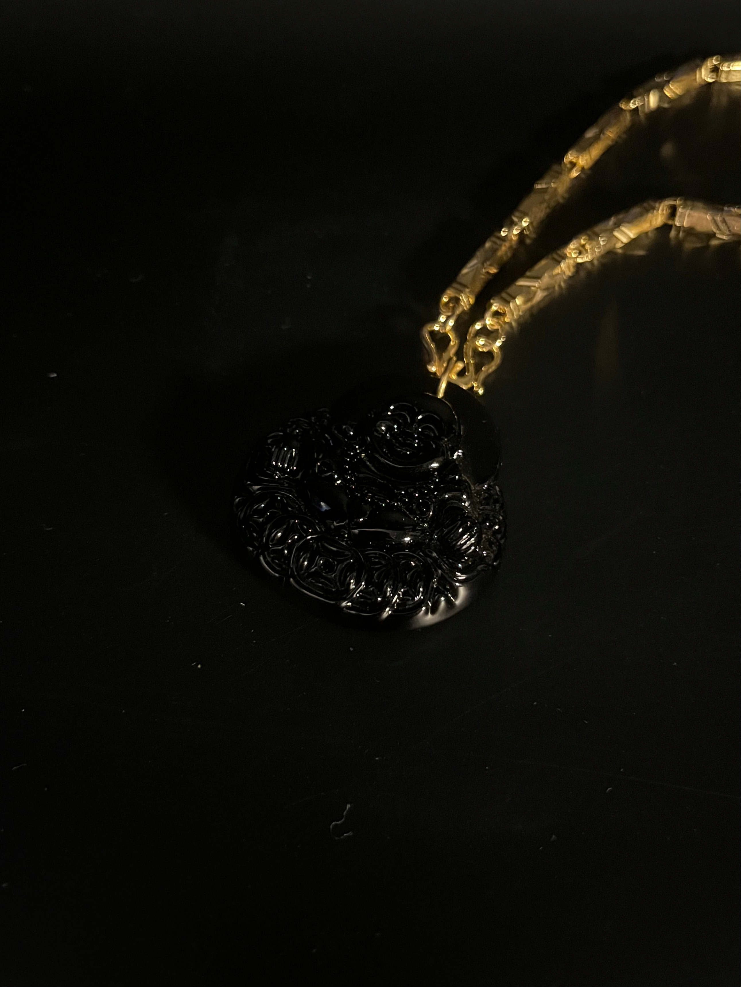 BLACK JADE BUDDHA + V1 CHAIN