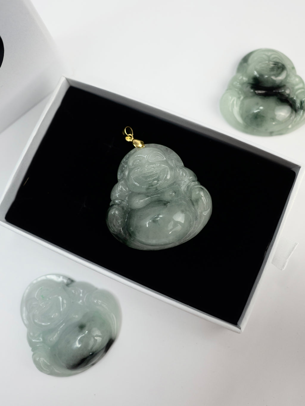 ( PENDANT ) MIXED JADE JUMBO BUDDHA