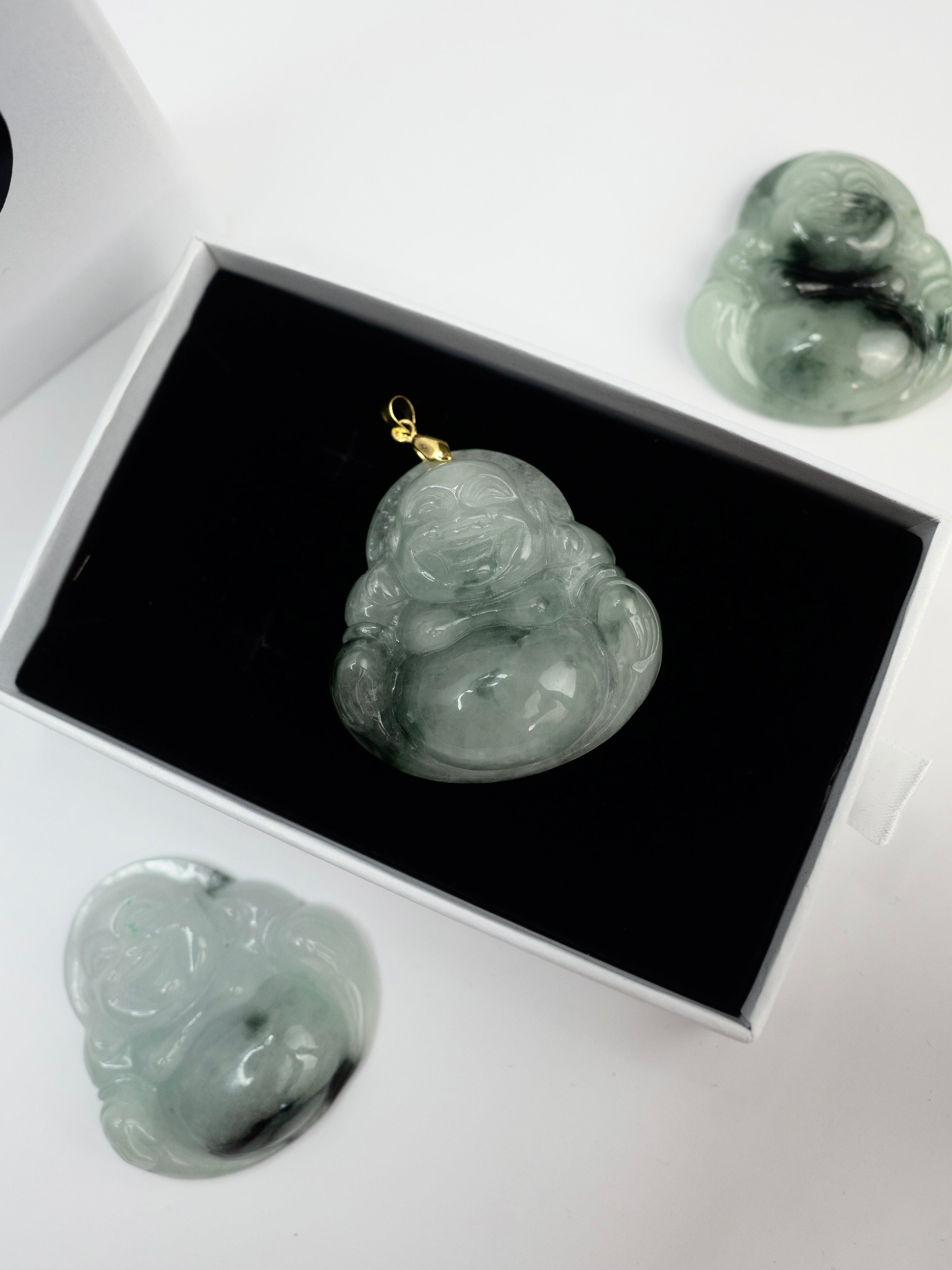 ( PENDANT ) MIXED JADE JUMBO BUDDHA