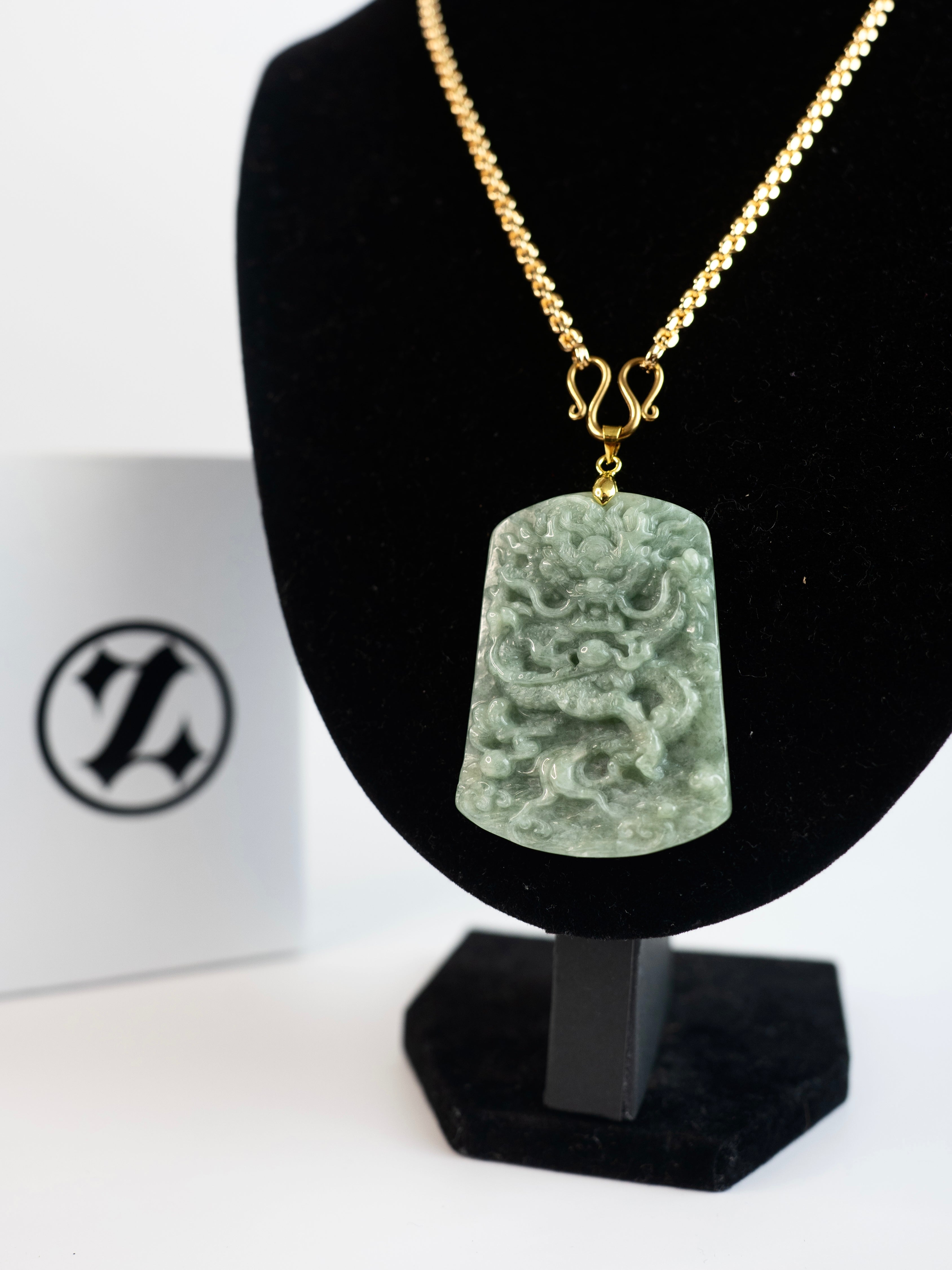 ( PENDANT ) JADE DRAGON
