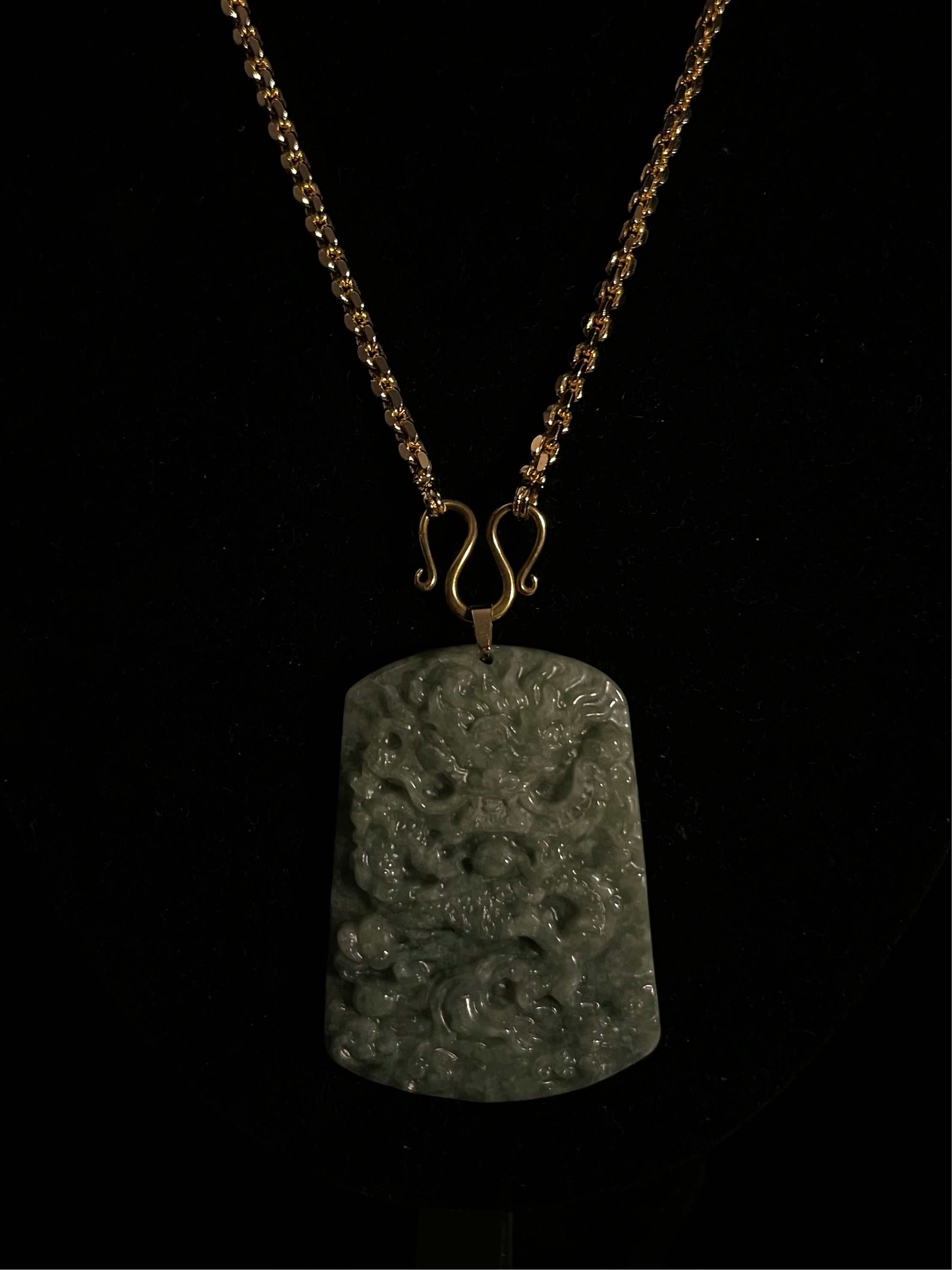( PENDANT ) JADE DRAGON