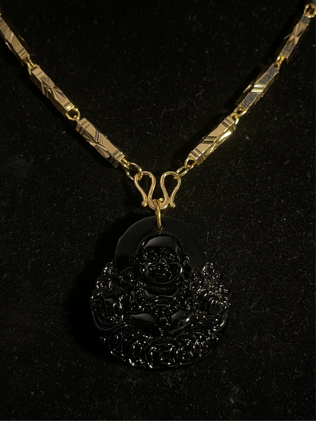 BLACK JADE BUDDHA + V1 CHAIN