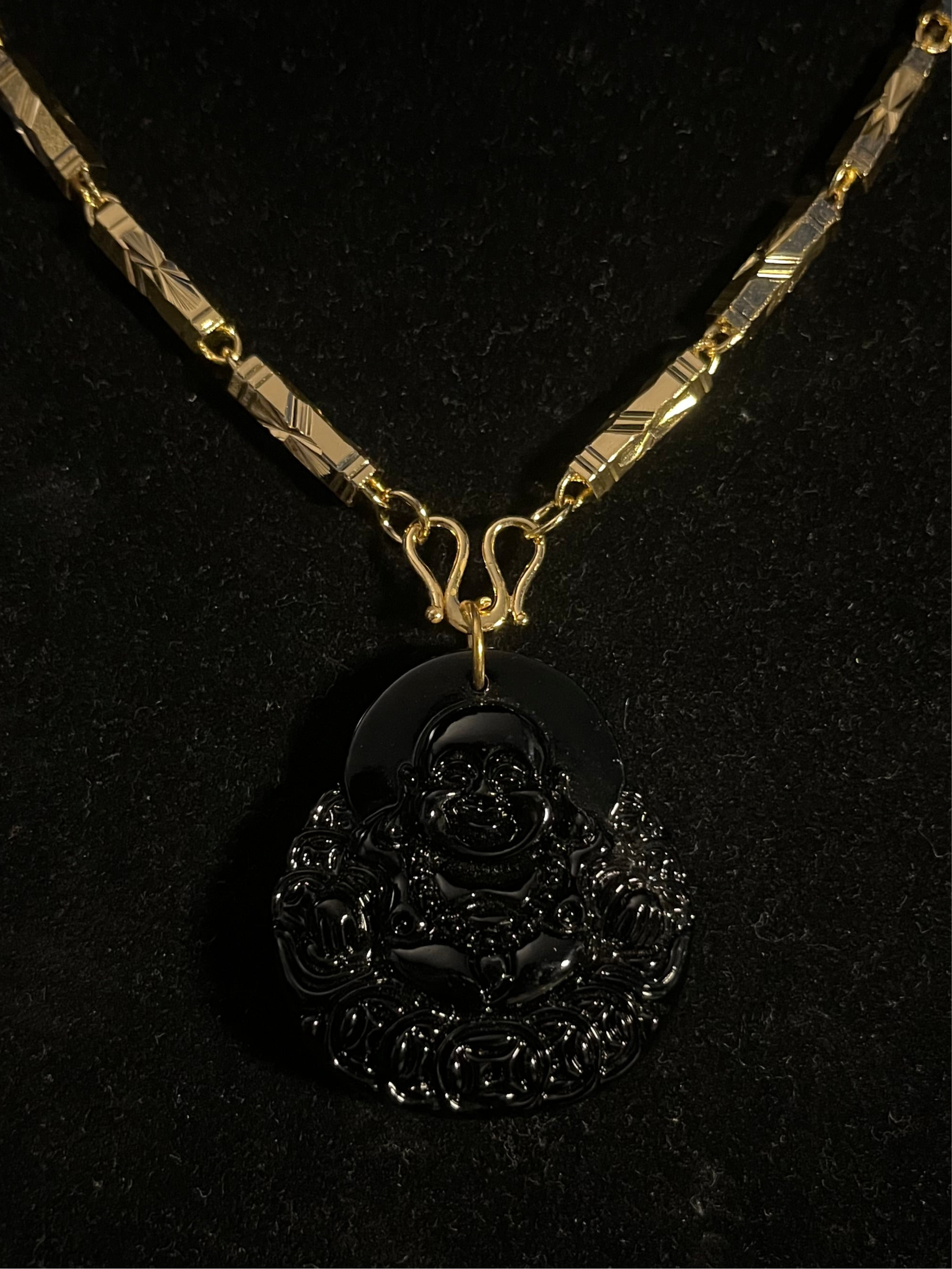 BLACK JADE BUDDHA + V1 CHAIN