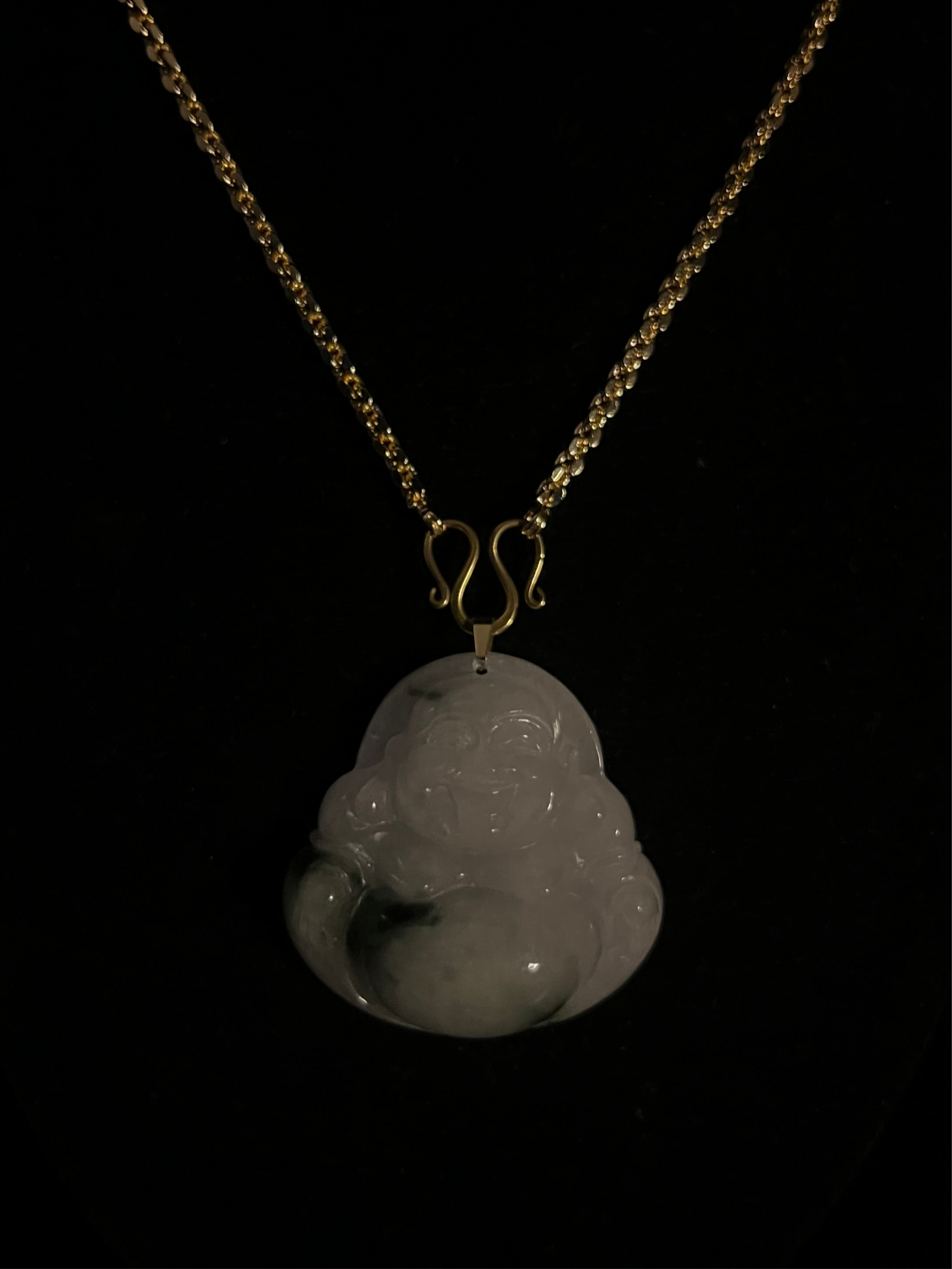 ( PENDANT ) MIXED JADE JUMBO BUDDHA