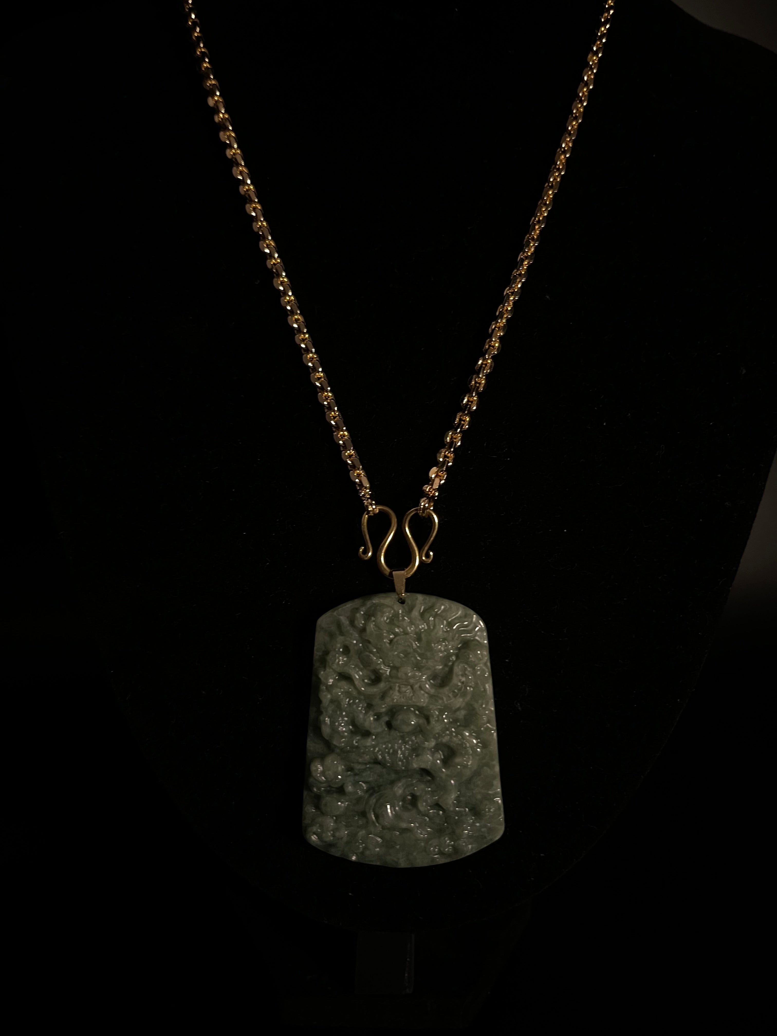 ( PENDANT ) JADE DRAGON