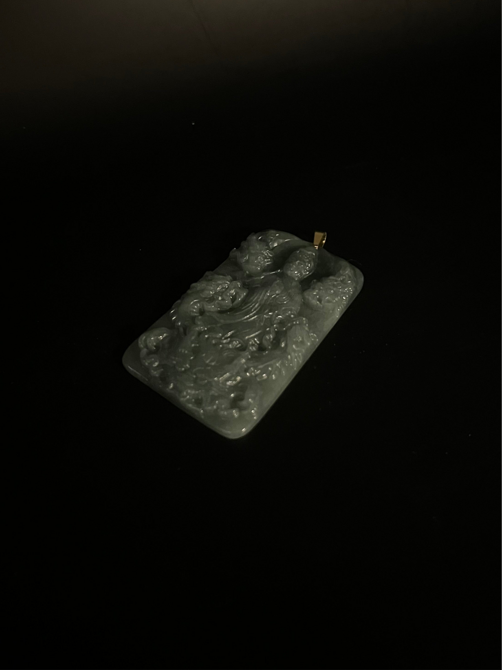 ( PENDANT ) WOMAN BUDDHA + 4 DRAGONS
