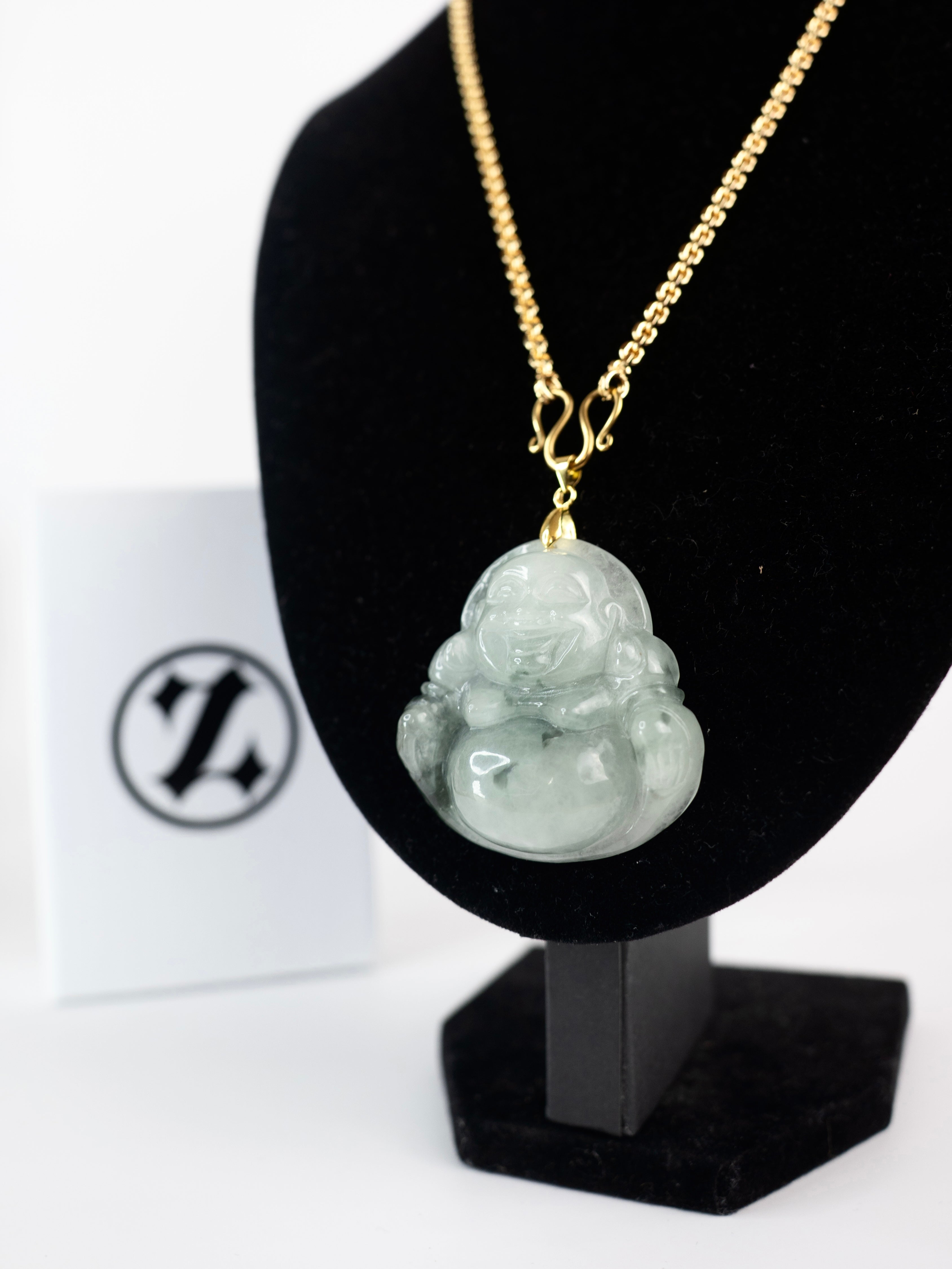 ( PENDANT ) MIXED JADE JUMBO BUDDHA
