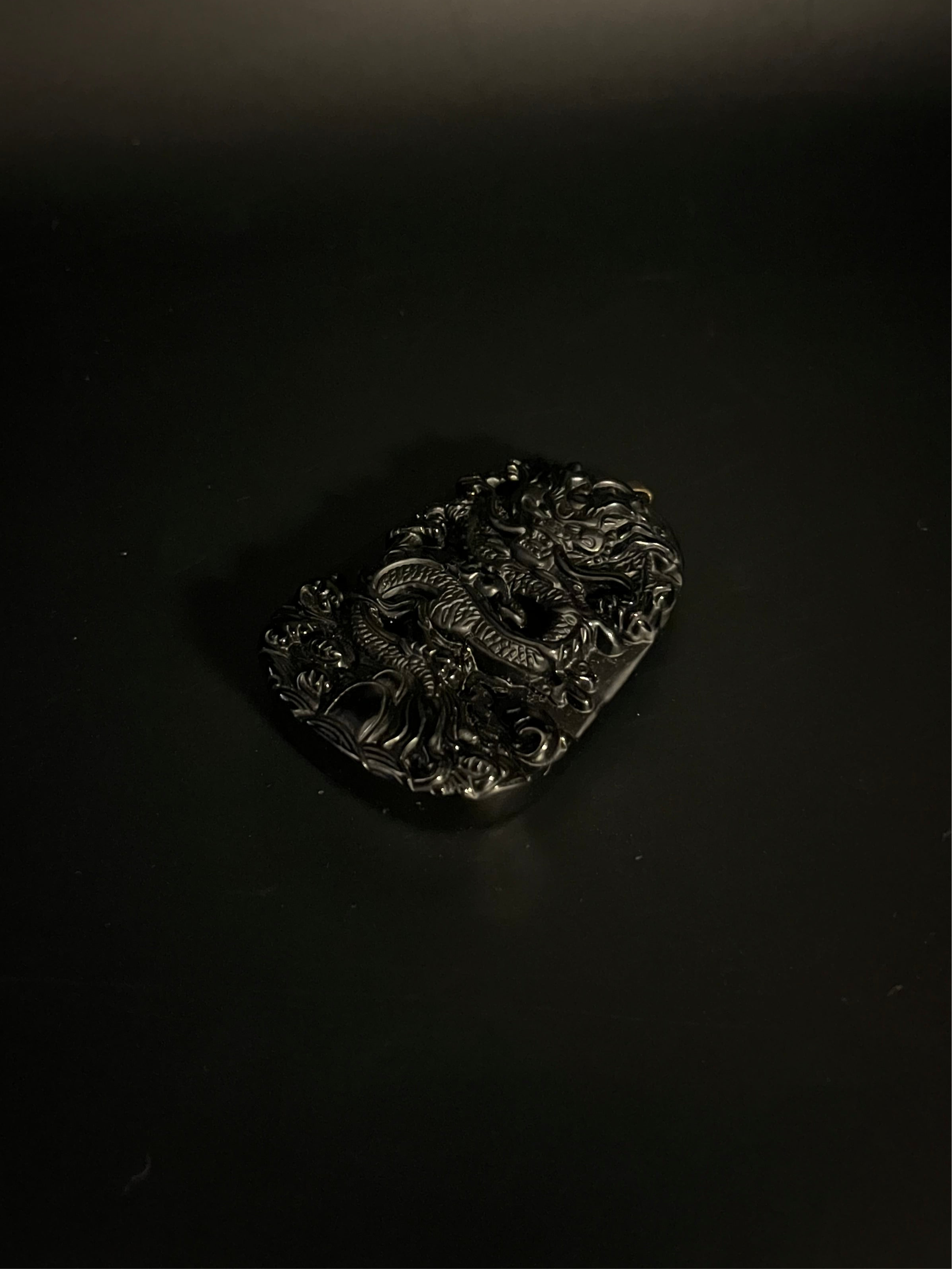 ( PENDANT ) BLACK JADE DRAGON